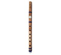 eRadius Flûte Bansuri indienne en bambou pour débutants et professionnels Flûte à conduit 35,6 cm