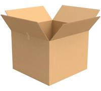 EraGreen FEFCO201 Lot de 10 cartons d'expédition pliables de qualité supérieure - 600 x 400 x 400 mm - Carton d'expédition en carton à 1 cannelure - FEFCO201 B-Welle