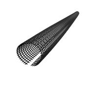 EraGreen Grille de protection anti-feuilles de 2 m de long pour gouttières de 125 à 150 mm - Protection de gouttière résistante aux UV - Noir - Grille de gouttière en plastique - Stop feuilles