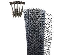 EraGreen Grille de protection pour pelouse, 1,3 m de large (vendu au mètre), avec 2 ancrages à terre gratuits, stable et praticable | Grille de pelouse pour jardin, allée, poulet et remblai |