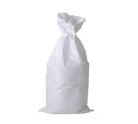 EraGreen Lot de 5 sacs en tissu polypropylène 65 cm x 135 cm en blanc pour 100 kg - Extrêmement résistant à la déchirure - Sac de transport, sac à céréales, sac de sable, sac à gravats inondation