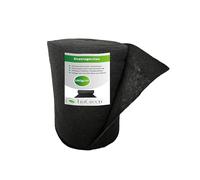EraGreen Premium Tissu de drainage 0,5m x 100m - Tissu de séparation 150 g/m² perméable à l'eau - Tissu filtrant, tissu de séparation pour jardinières surélevées et pots de fleurs - noir