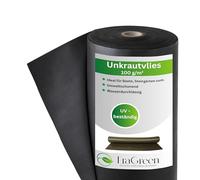 EraGreen Premium Toile anti-mauvaises herbes 100 g/m² - 0,8 m x 60 m Toile de jardin perméable à l'eau et UV-stable - Tapis anti-mauvaises herbes idéal pour le jardin et le potager surélevé - Film de