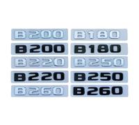 ERAKAFZTTK 3D ABS Chrome Noir adapté for Mercedes Benz B180 B200 B220 B250 B260 W246 W245 Lettres de Coffre de Voiture emblème Badge Logo Autocollant Accessoires(Glossy Black B250)