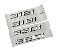 ERAKAFZTTK Autocollant de Lettres de Coffre de Voiture en ABS chromé for BMW F30 E90 G20 E46 316i 318i 320i 330i, emblème, Logo, Accessoires(316i)
