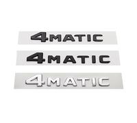 ERAKAFZTTK Autocollants 3D ABS for Coffre arrière de Voiture, Logo 4Matic, emblème, Badge adapté for Mercedes ML 320 C300 GLK 220 E350 R350 GLA GLC 300 250(Silver)