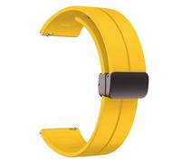ERAKAFZTTK Bracelet de montre connectée Fit For COLMI C81 C61 C60 C80, en Silicone, 20mm 22mm, Sport, adapté for COLMI P28 Plus/P8 P73 P42/P71 P60 P68/M42(Yellow,20mm)