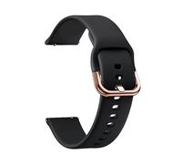 ERAKAFZTTK Bracelet de montre connectée Fit For Honor Watch 5/4 Pro en silicone, 20 mm/22 mm, compatible Fit For Honor Magic 2 42 mm/46 mm/GS Pro/GS 3/ES for homme(Black rose,22mm)