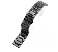 ERAKAFZTTK Bracelet de montre en acier inoxydable compatible avec Fit For Seiko série 5(GD-01(LG)-Black,22mm)