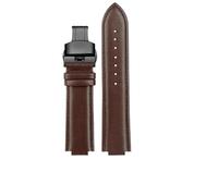ERAKAFZTTK Bracelet de montre en cuir for Casio Edifice Ocean Heart Farm Oak EFB-680D-2A ECB-10D, 24 mm(Brown-Black-B1,12x24mm)