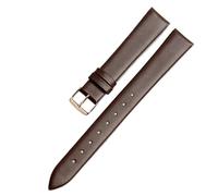 ERAKAFZTTK Bracelet de montre en cuir véritable for femme, compatible Fit For Flyta Clover Flower Language One Jonas & Verus, première couche de cuir de vache, 12 mm, 14 mm, 16 mm(Brown-Rose,22mm)