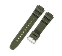 ERAKAFZTTK Bracelet de montre en silicone for hommes Fit for Casio AEQ-110W W-218H/F-108 Ae1200/1000/1300 SGW300W-800H W-S200H/800H/216H/735H/215(Army Green-Steel-K5)