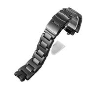 ERAKAFZTTK Bracelet de montre Fit For double pression en acier inoxydable, compatible Fit For Casio PRW-3000È0ƀ0ƈy, bracelet de montre intégré modifié en acier plastique