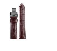 ERAKAFZTTK Bracelet de montre première couche for Casio Mtp1375 1374 1183 1303 1370 Mdv106 Swordfish, bracelet de montre en cuir véritable for homme, 22 mm(Brown white-Black-B1,22mm)