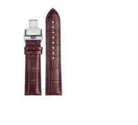 ERAKAFZTTK Bracelet de montre première couche for Casio Mtp1375 1374 1183 1303 1370 Mdv106 Swordfish, bracelet de montre en cuir véritable for homme, 22 mm(Brown-Steel-B1,20mm)