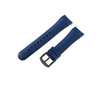 ERAKAFZTTK Bracelet de montre souple et résistant à la transpiration, compatible avec la série Fit For Graham, avec interface incurvée spéciale, 24 mm(Blue-Black-K2)