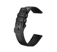ERAKAFZTTK Bracelet en cuir et silicone 20 mm/22 mm for montre connectée Fit For Mibro Lite2, compatible Fit For Mibro C3/C2/A1/A2/X1/Lite 3 Pro/Air/Color(Black bk,22mm Width)