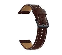 ERAKAFZTTK Bracelet en cuir véritable for Ticwatch Pro 3 Ultra GPS 22 mm, bracelet sport de remplacement for Ticwatch Pro 3 LTE/2020/GTX/E2/S2(Dark brown bk)