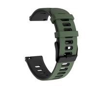 ERAKAFZTTK Bracelet en silicone for Samsung Gear S3 Frontier 20 mm 22 mm, compatible Fit For Samsung Galaxy Watch 42 mm 46 mm/3 41 mm 45 mm/Active 1/S2(Armygreen black,20mm)