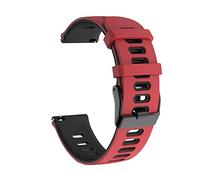 ERAKAFZTTK Bracelet en silicone for Samsung Gear S3 Frontier 20 mm 22 mm, compatible Fit For Samsung Galaxy Watch 42 mm 46 mm/3 41 mm 45 mm/Active 1/S2(Red black,20mm)