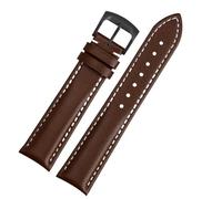 ERAKAFZTTK Bracelets de montre compatibles Fit For les modèles Breitling Aviation Timing 1 Series AB0120 Avengers V17311 Blackbird en cuir(Brown whiteBlack,22mm)