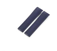 ERAKAFZTTK Convient au bracelet Fit For Longines Conquest 21 mm Fit For boucle déployante en caoutchouc et outil de plongée en silicone L3.742/781, accessoires de sport for hommes(Blue-No buckle)