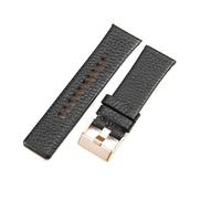 ERAKAFZTTK Convient for Diesel Chameleon Boucle Fit For aiguille polarisée Dz4318 7395 7370 7391 7396 Cuir durable(Black-Rose-K3,24mm)