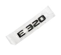 ERAKAFZTTK Emblème de Coffre arrière de Voiture en ABS chromé 3D, Autocollant, Logo adapté for Lettres Mercedes Benz E220 E320 W213 W212 W211, Accessoires de Classe E(Black E 320)