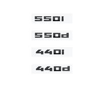 ERAKAFZTTK Lettres et Chiffres 3D Noirs Brillants 850i 760Li 550d 550i 440d 440i V12, emblème adapté Fit for BMW série 8 7 5 4, Autocollant de Coffre de Voiture(440i)