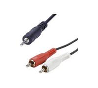 Erard Connect 1525 Cordon Jack 3.5mm 2RCA mâle 1m50, Non Concerné