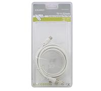 Erard Connect 4514 Cordon TV mâle/femelle avec adaptateur mâle/mâle 9,52 mm 5 m