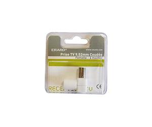 Erard Connect 4829 Fiche TV coudée à 90° femelle sur carte