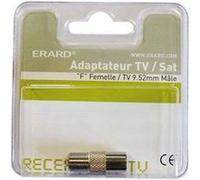 Erard Connect 5742 Adaptateur fiche satellite femelle/TV mâle 9.52mm, Non Concerné