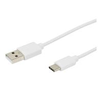 ERARD - Cordon usb type C M / USB m 3a 1m blanc