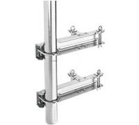 Erard Kit de fixation de mât d'antenne 3604 Cerclage double argent pack de 6