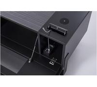 Erard Meuble Naga 1400 Carbon + Trappe + QI + Chargeur 4 USB