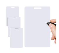Erasable Badge 4Pcs Vertical Mini Whiteboard Pocket-Sized Erasable Notepad