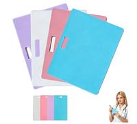 Erasable Badge Note, 4Pcs Reusable Silicone Badge Note for ID Badges, Portable Mini Dry Erase Notepad Memo Board, Universal Vertical Tool for Nurses Doctors Teacher (4Pcs B)