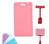 Erasable Badge Note, Reusable Silicone Mini Whiteboard Clipboard with ID Badge Clip, Waterproof Pocket Notepad, Dual-Side Writable, Fade-Proof & No Blur (Vertical-02)