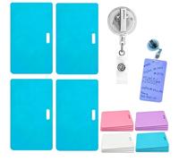 Erasable Badge Sticky Notes, 2026 New Reusable Silicone Vertical Horizontal Badge Buddy, Portable Erasable Badges Notes, Dual-Side Writable, Fade-Proof & No Blur for Nurse Doctor Healthcare (4B-2)