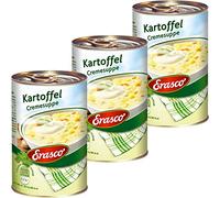 Erasco Lot de 3 soupes à pommes de terre avec réservoir de fumée, fines et crémeuses 390 ml
