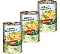 Erasco Lot de 3 soupes pour poules et légumes - 390 ml