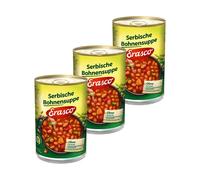 Erasco Potée de haricots serbes savoureuse avec beaucoup de légumes 400g 3er Pack