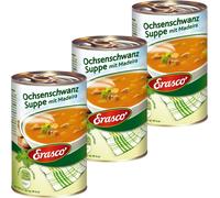 Erasco Soupe de queue de bœuf aux champignons et au madère 385ml 3er Pack
