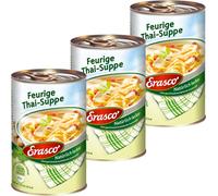 Erasco Soupe thaïlandaise épicée aux pousses de bambou et aux légumes 390ml 3er Pack