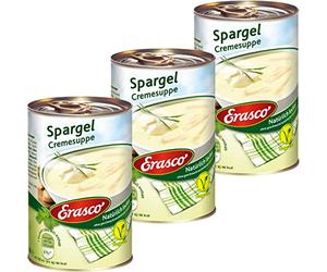 Erasco Spargel Lot de 3 pots de crème naturellement délicieux végétariens 390 ml