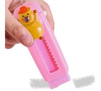 Eraser coulissant, mignon capybara glissante poussoir effacer le crayon, galeurs mignons doux, effacements d'art pour les élèves des dessinant la peinture en train d'écrire le discours idéal p