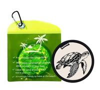 Eraser de sable, dissolvant de sable de plage, gadget de nettoyage de plage, portable et pratique, adapté à la peau et doux, 12 cm / 4,72 pouces pour les femmes et les hommes famille