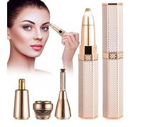 Eraser des sourcils Glow - outil de précision électrique, dispositif facial doux | Débris de détails fins, éliminatrice de fuzz pêche, poignée mince compacte, de forme rechargeable, belle gar