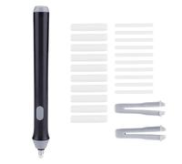 Eraser électrique Kuuleyn, gomme à crayon automatique alimenté par batterie avec 22 recharges pour dessin artistique, esquisse et rédaction () (Black)